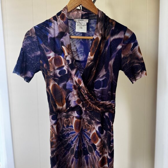 Fuzzi Short Sleeve Wrap Top - Picture 2 of 3